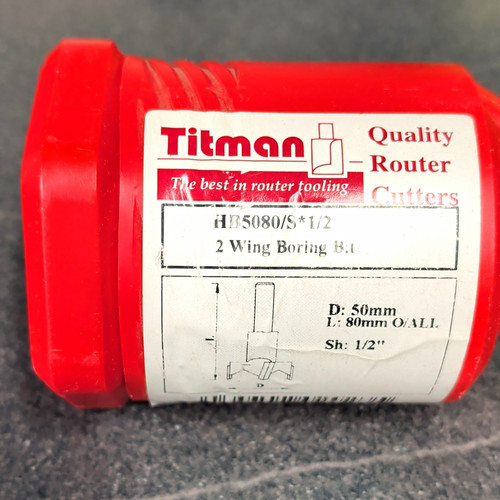 Titman hb5080 router - hb5080/s*1/2, bit