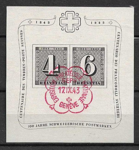 Switzerland 1943 miniature - 1943,