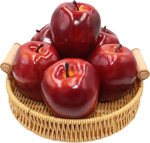 6pcs artificial apples - 6pcs,