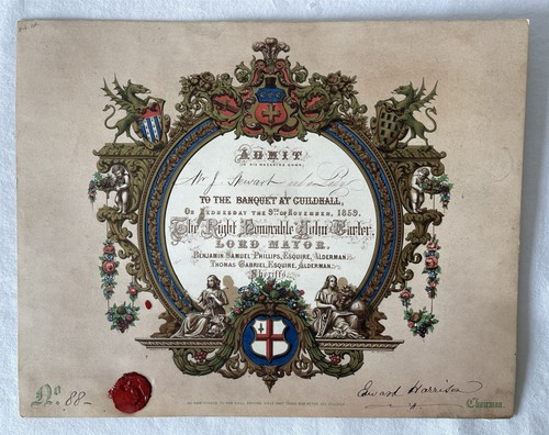 Rare antique signed - v,