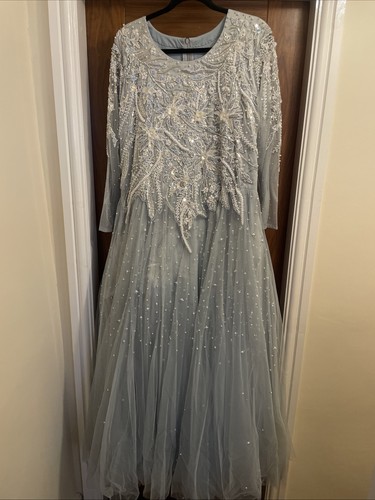 Ice blue ballroom dress - ice,