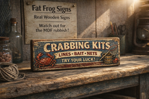Seaside signs crabbing - seaside,