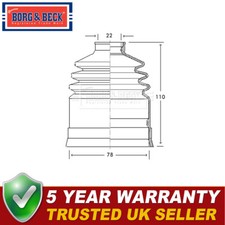 Borg & Beck Front Outer CV