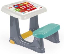 Learning Study Desk for Children, Dolu Desk Table, Grey/White/Blue