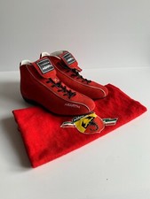 Abarth Competizione driving boots Shoes UK 3 EU 36 NEW red suede ankle RARE