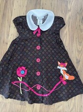 Bonnie Jean Dress - Age 4 - Brown ,white Collar