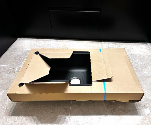 Single bowl black - black, composite