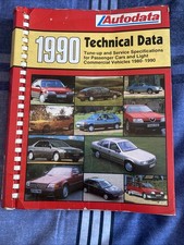AUTODATA 1990 TECHNICAL DATA BOOK