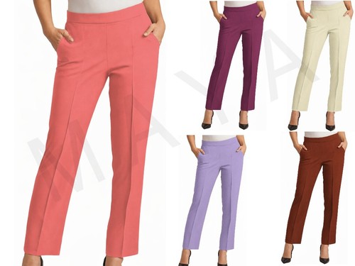 Women stretchy trousers half - trousers,
