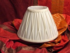 Pleated lampshade cream ivory