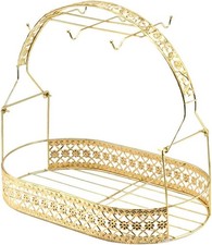 Yardwe European Ceramic Tea Set Wire Rack Display Stand Service for Tea Cups Br