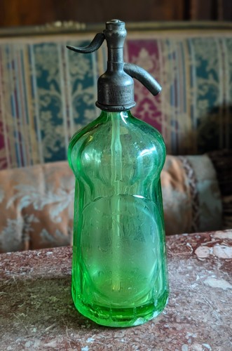 Antique seltzer bottle 1920s - seltzer,