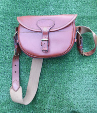 Leather Shooting Cartridge Bag By  WILLIAM EVANS London Gun Maker