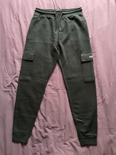 McKenzie Men’s Black Logo Detail Cargo Joggers, UK Medium, New