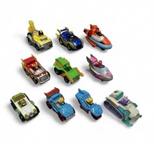 Paw Patrol Full Set True Metal Mighty Pups Super Paws Die Cast Cars x10 Rare.
