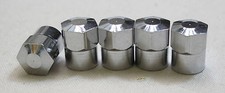 VW Funky Retro Wheel Dust Caps PK5 camper bug T1 T2 T3 5pcs Hex chrome flat 1