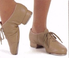 Leather jazztap oxford - leather,