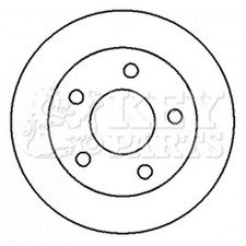 2x Brake Discs Solid For