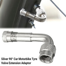 2PCS 90 Degree Angle Tyre Valve Extension Adaptor Motorcycle Motorbike Car Bike