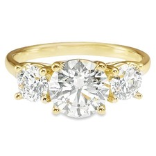 2.6Ct Round Cut Diamond Three