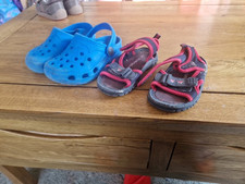 Boys Flip Flops Kids Summer Lightweight  Beach Pool Crocks Sandals Slippers UK