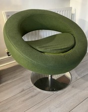 Danish Swivel Armchair Green - Softline Hello