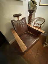 Barbers chair leather salon - barbers,