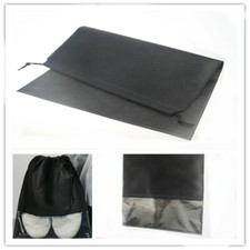 12x Portable Drawstring Dust Shoes Bag Travel Storage Pouch Bags Clear Non-woven