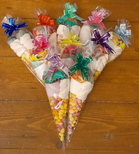 Pre filled sweet cones - 10, x