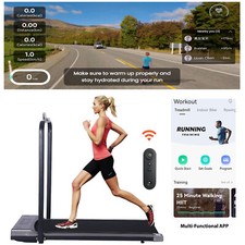Treadmill Walking Running Machine Home Office Remote + Holder & APP Home Office