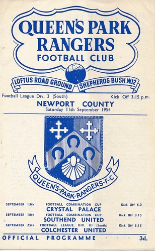 Qpr newport county 1954 - qpr, v