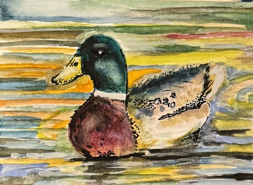 Aceo original watercolour - aceo,