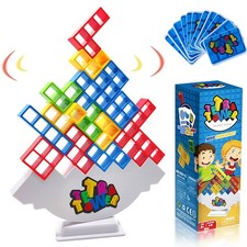 Tetra Tower Balance Stacking Blocks Game Team Toys Gifts  16/48/64X UK