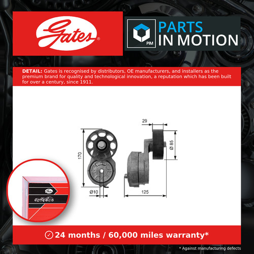 Aux belt tensioner fits - aux,
