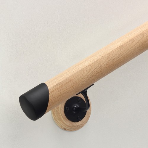 Oak round mopstick handrail - round,