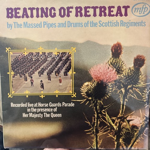 Beating retreat massed - beating, of