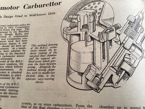 Cyclemotor carburettor - cyclemotor,