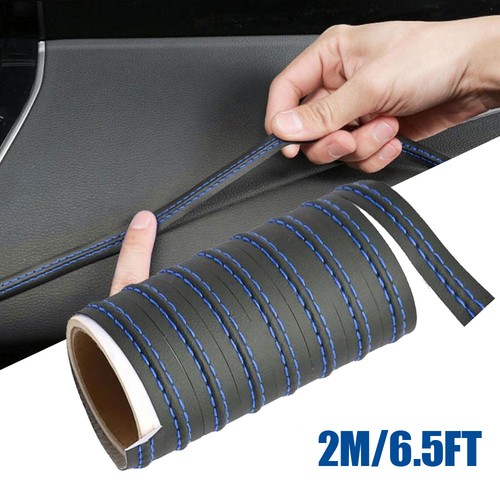 Blue leather car - blue,