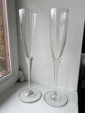 2x Villeroy & Boch Crystal Glass Champagne Flutes (maxima)