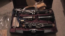 Clarinet and Case, including spare reeds