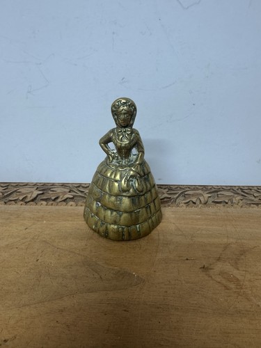 Vintage solid brass - brass, lady