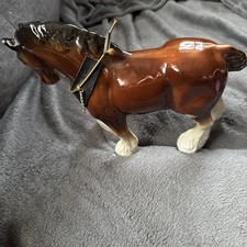 staffordshire Kenall Shire Horse Beswick standing unmounted porcelain gloss 