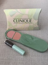 Clinique Soft Pressed Powder Blusher Duo With Brush Pink Blush & Honey Blush New