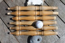 Salvaged reclaimed turned wooden spindles restoration vintage wooden turnings