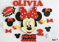 Edible Fondant Red Minnie