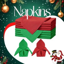 Festive Table Napkins 8pcs Red