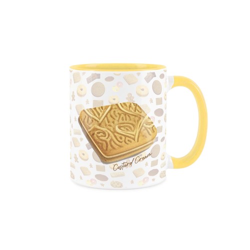 Custard cream ceramic mug - cream,