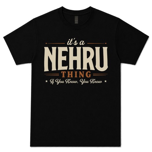 Nehru thing if you - it's,