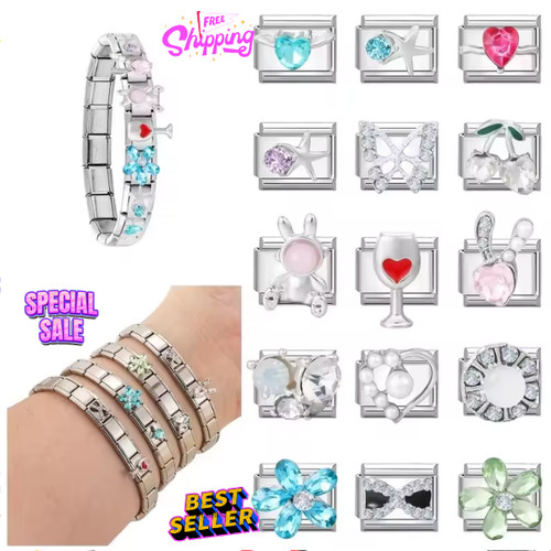 Italian charms bracelet - italian,