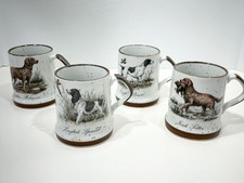 Set Of 4 Vintage Hunting Dog